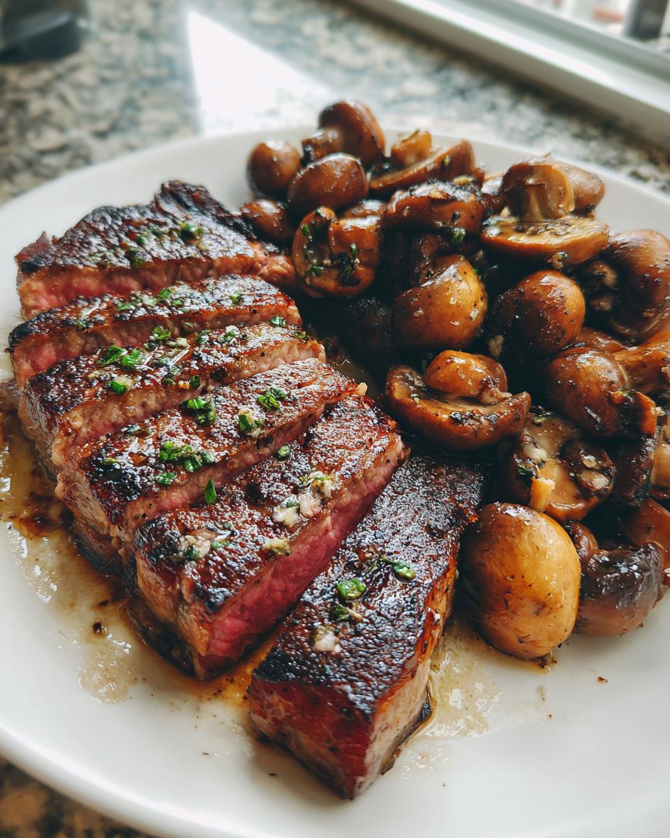 Ribeye Steak with Mushrooms - detail 2