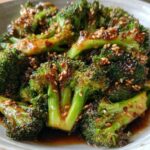 Roasted Broccoli Salad with Sesame Dressing