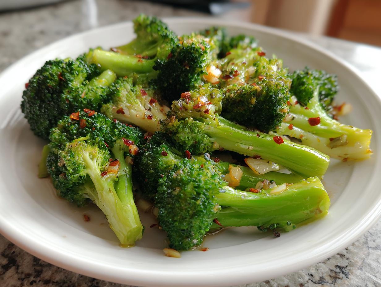 Sautéed Broccoli with Garlic and Olive Oil