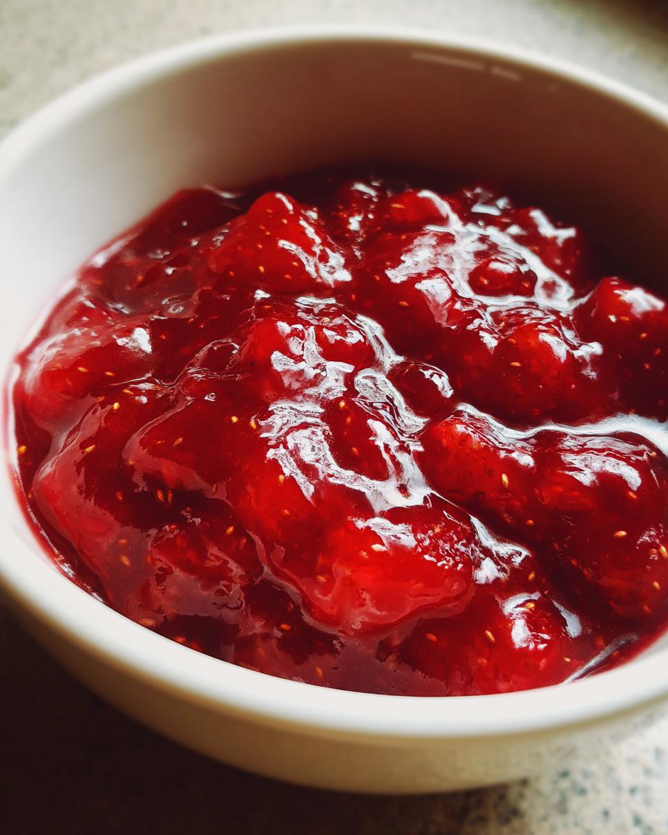 Simple Strawberry Sauce - detail 2