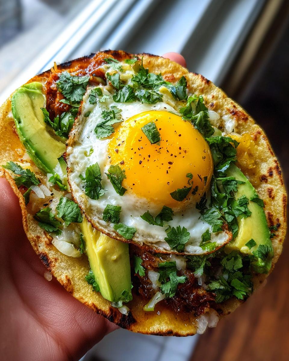 Smashed Egg Tacos - detail 2