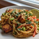 Spicy Peanut Noodles with Edamame