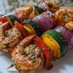 Spicy Shrimp and Vegetable Skewers