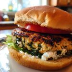 Spinach and Feta Turkey Burgers