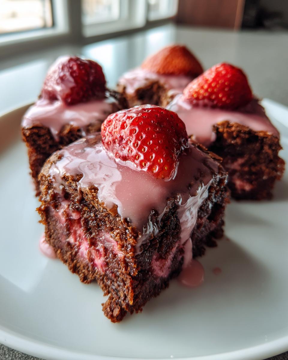 Strawberry Brownies - detail 2