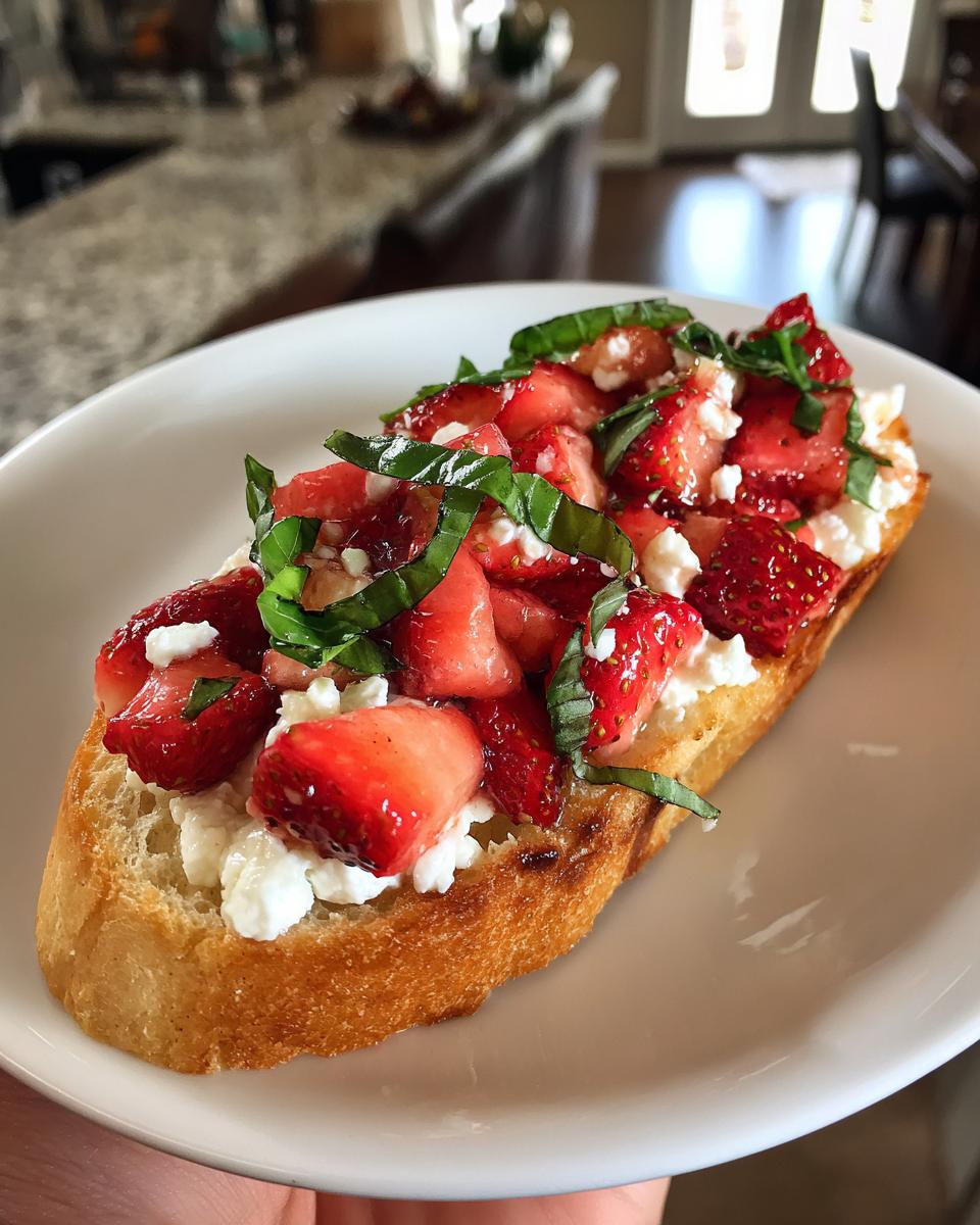 Strawberry Bruschetta - detail 2