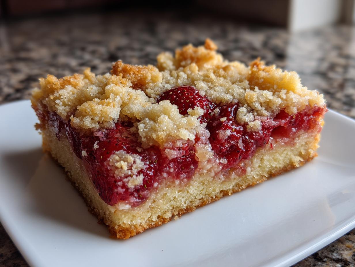 Strawberry Crumb Bars