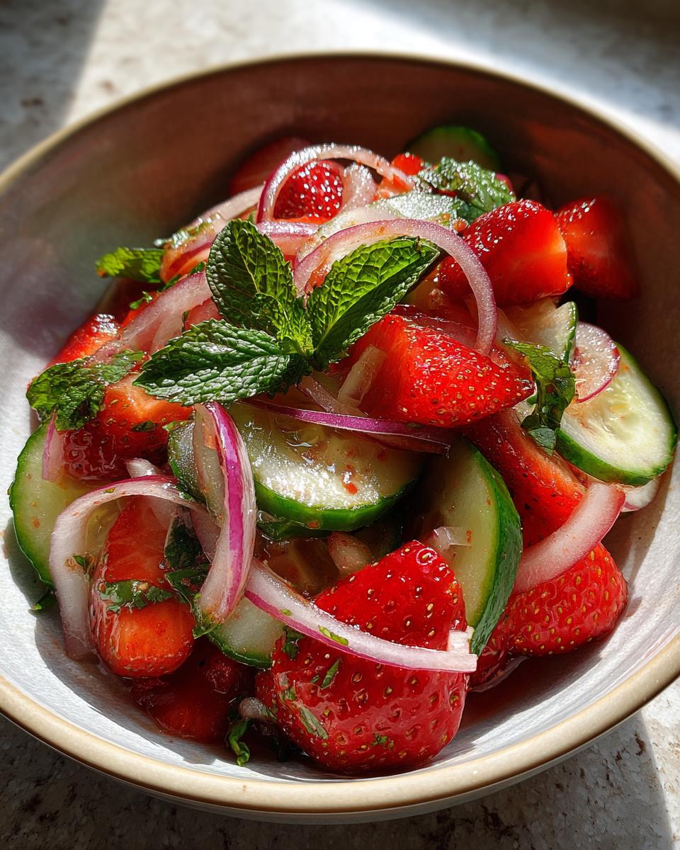 Strawberry Cucumber Salad - detail 2