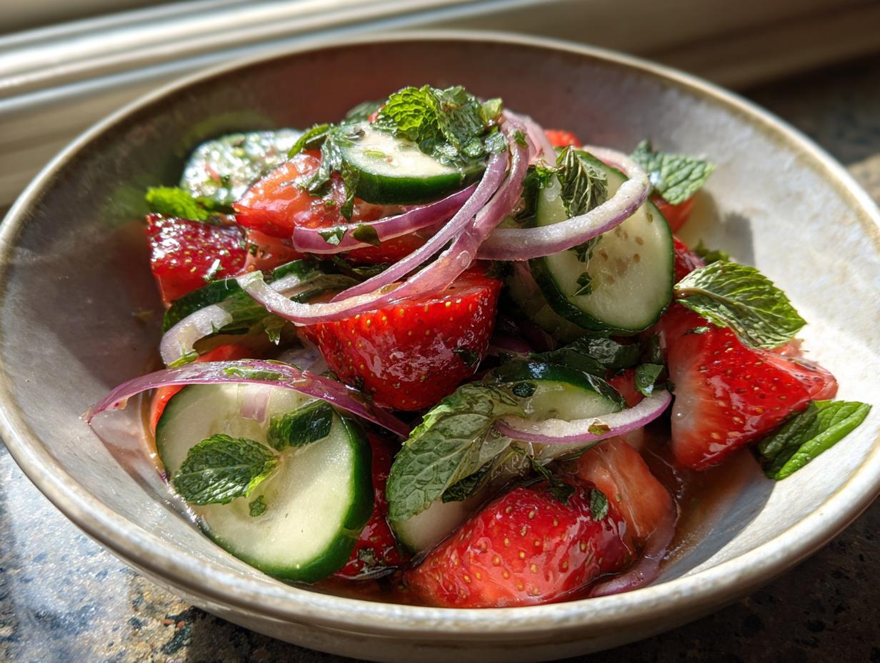 Strawberry Cucumber Salad