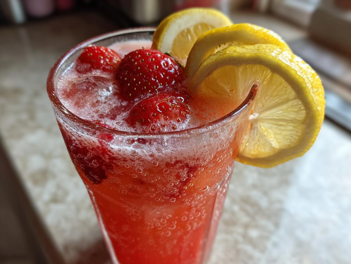 Homemade Strawberry Lemonade