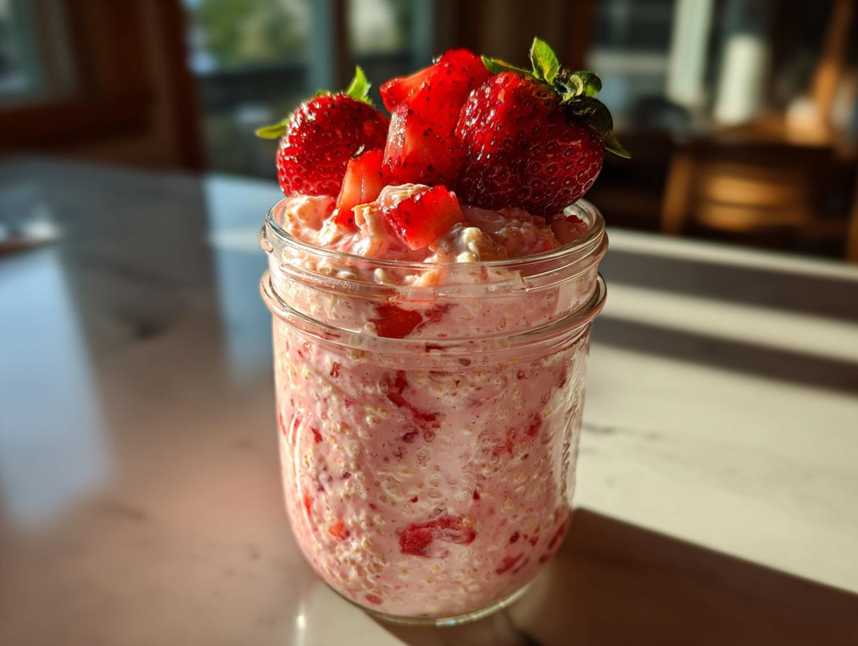 Strawberry Overnight Oats