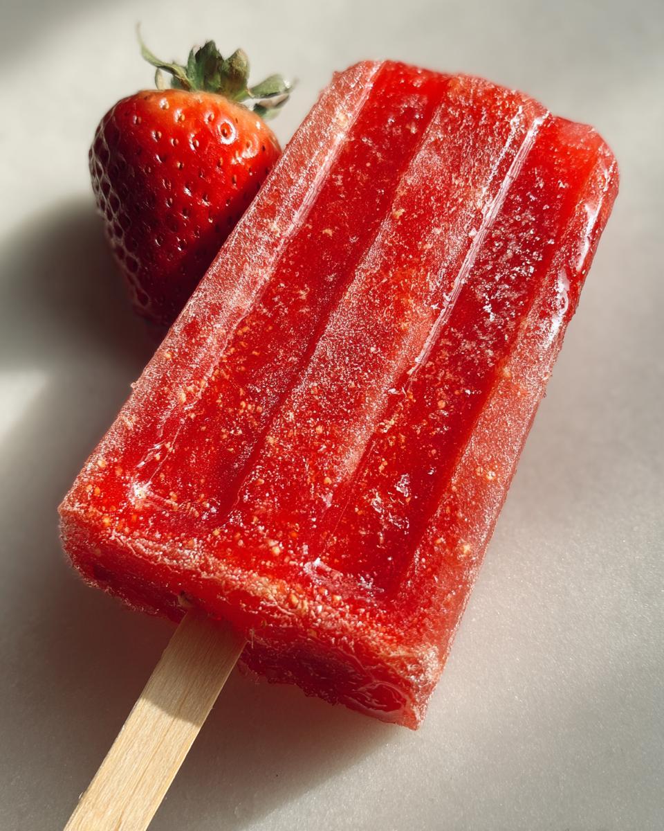 Strawberry Popsicles - detail 2