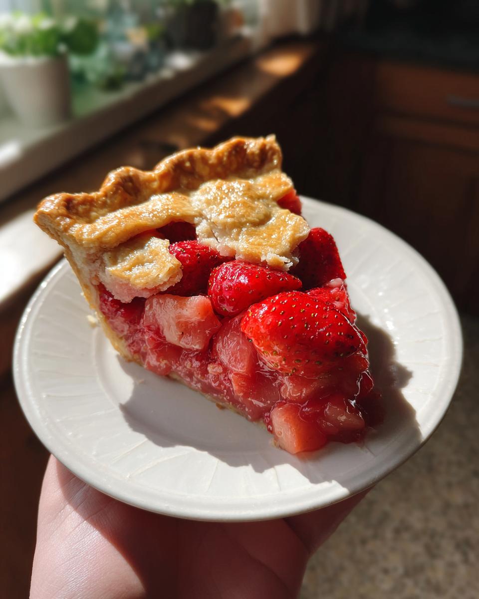 Strawberry Rhubarb Pie - detail 2