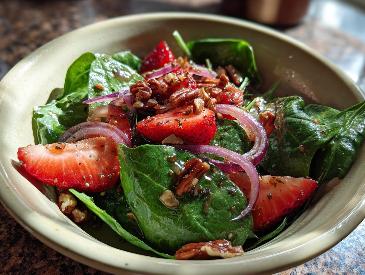 Strawberry Spinach Salad