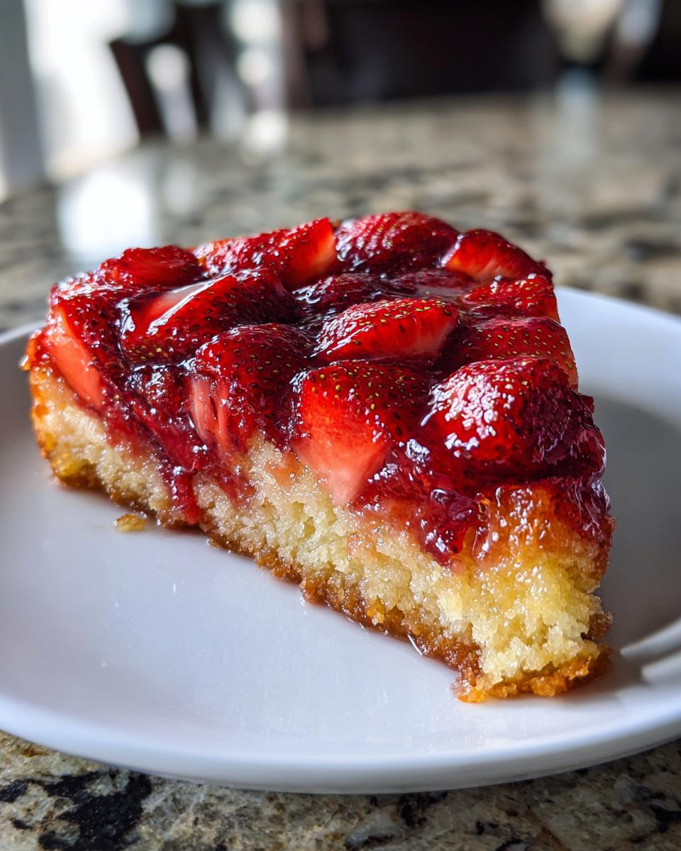Strawberry Upside Down Cake - detail 2