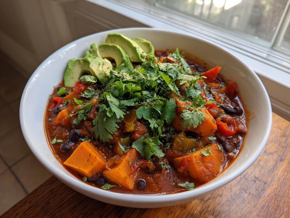 Sweet Potato and Black Bean Chili