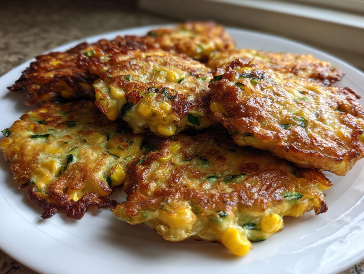 Zucchini and Corn Fritters