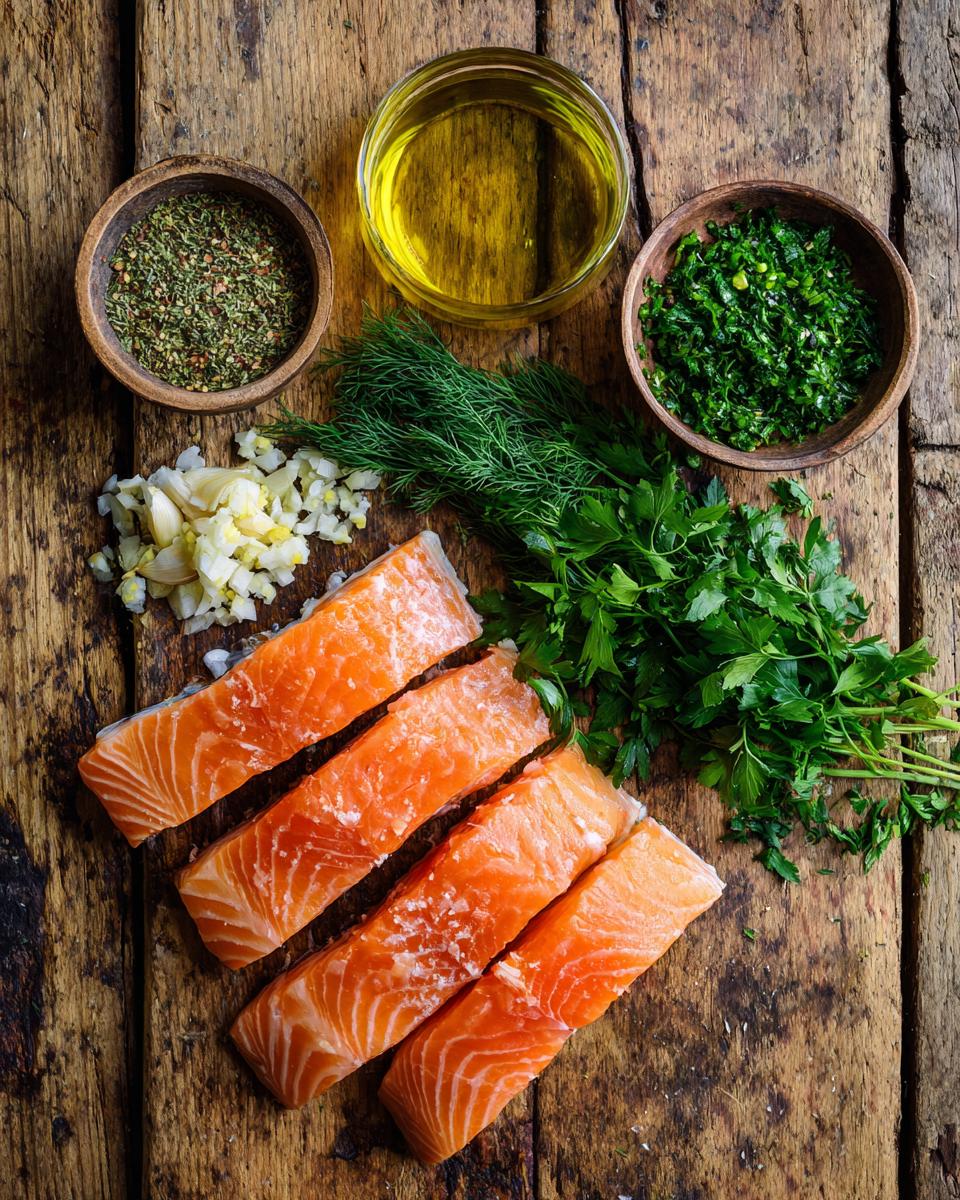 Garlic Herb Salmon - detail 1