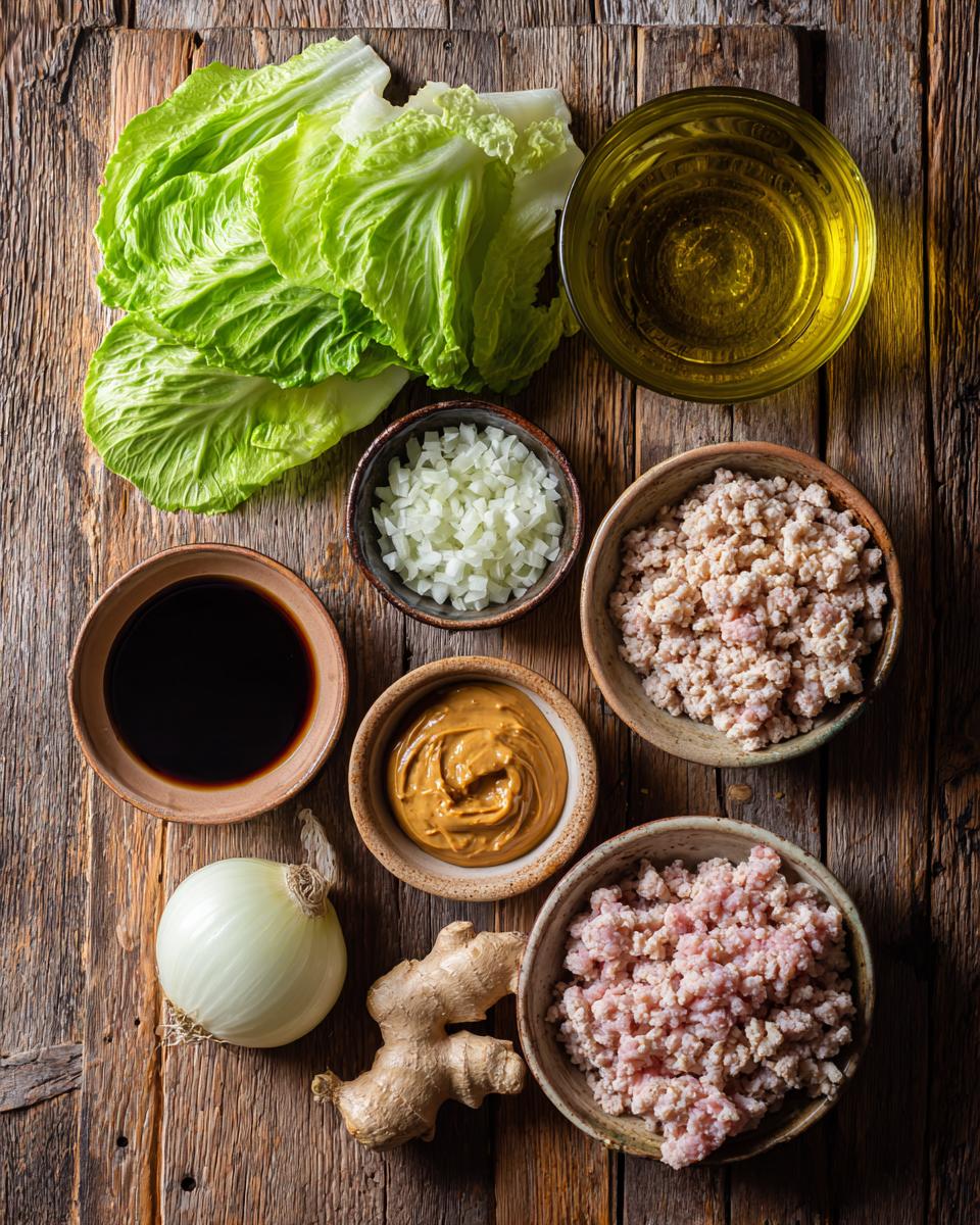 Peanut Chicken Lettuce Wraps - detail 1