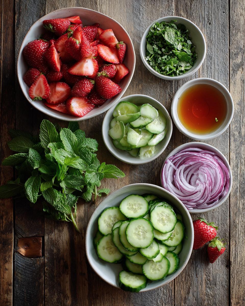 Strawberry Cucumber Salad - detail 1