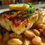 Baked Cod and Butter Beans
