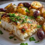 Baked Fish with Potatoes & Olives