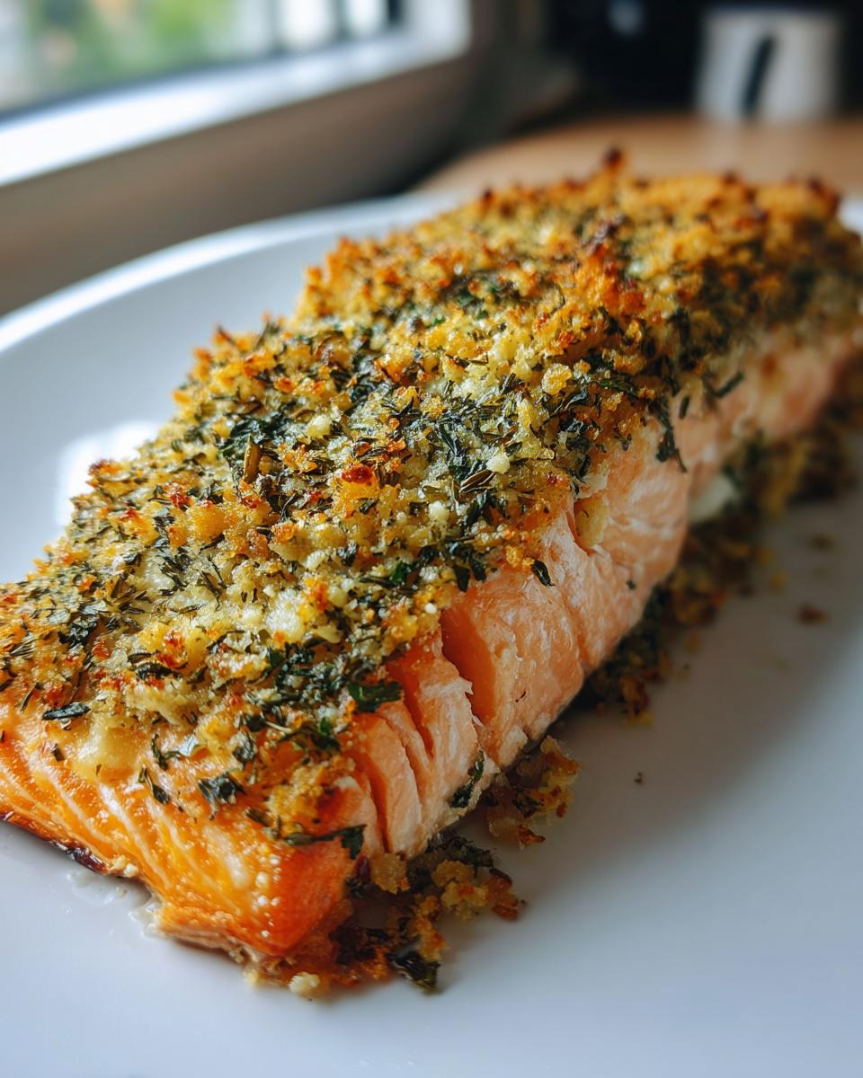 Baked Salmon with Lemon-Herb Crust - detail 2