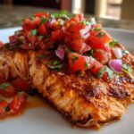 Chipotle-Roasted Salmon with Tomato Salsa
