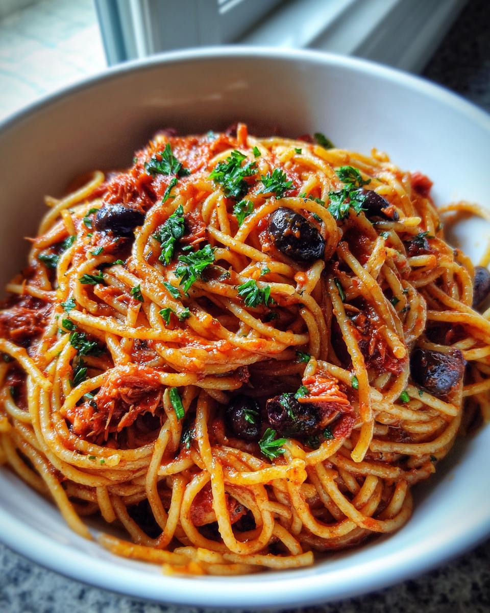 Fresh Tuna Puttanesca Pasta - detail 2