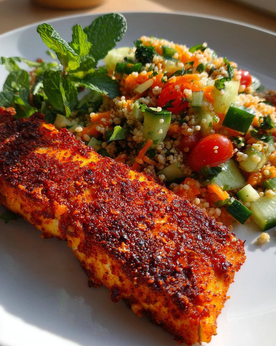 Harissa Fish with Bulgur Salad - detail 2