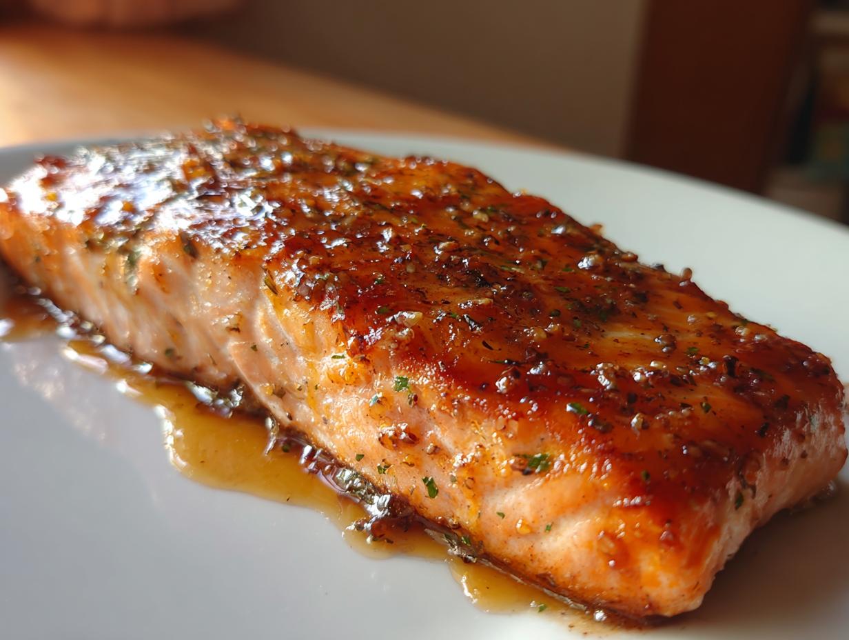 Honey Ginger Glazed Salmon