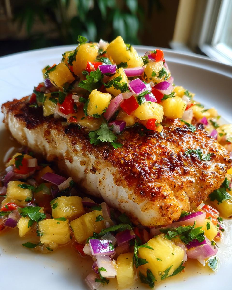 Mahi Mahi with Pineapple Salsa - detail 2