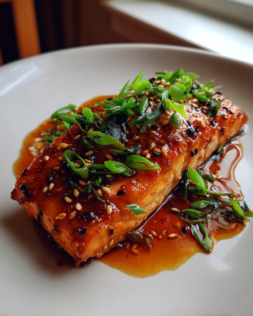 Maple-Soy Glazed Salmon - detail 2