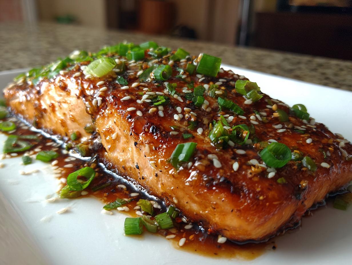 Maple-Soy Glazed Salmon
