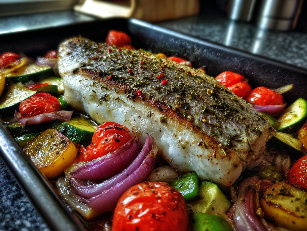 Mediterranean Sea Bass Traybake