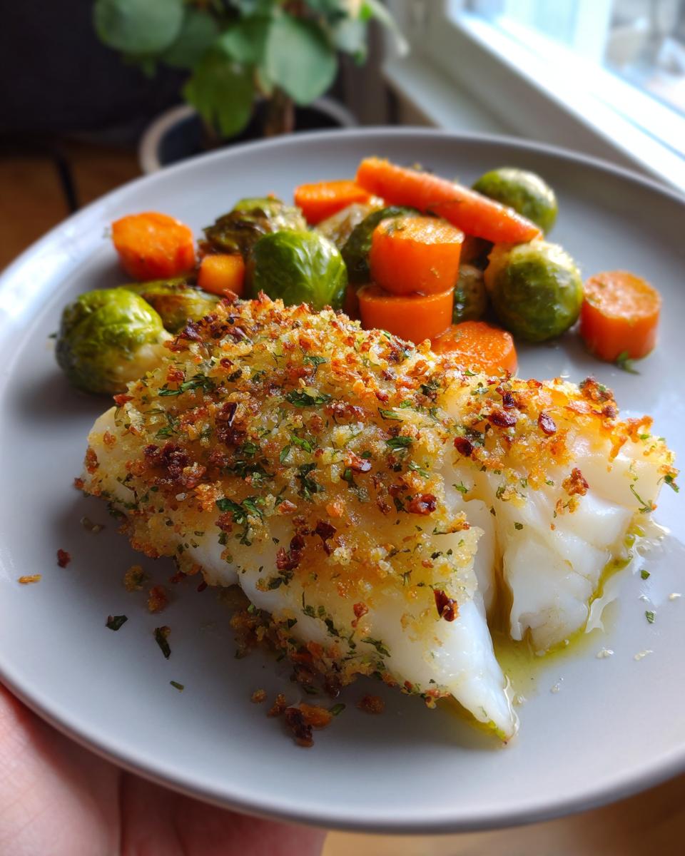 Roasted Cod with Carrots and Brussels Sprouts - detail 2