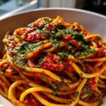 Sardine Tomato Pasta with Gremolata