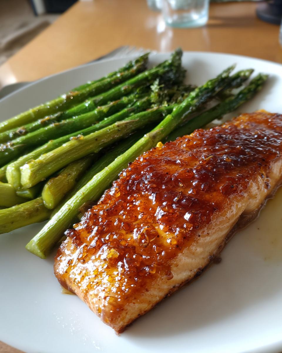Sheet Pan Honey Lemon Salmon with Asparagus - detail 2