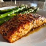 Sheet Pan Honey Lemon Salmon with Asparagus