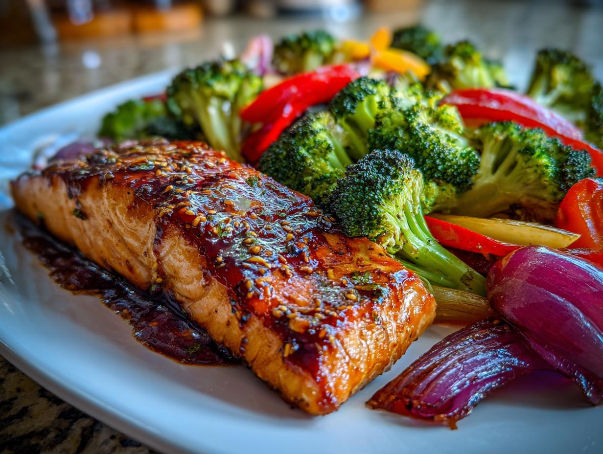 Sheet Pan Teriyaki Salmon with Vegetables