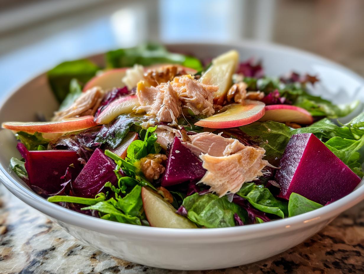 Smoked Mackerel, Beet, and Apple Salad