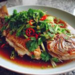 Soy Steamed Sea Bream with Ginger