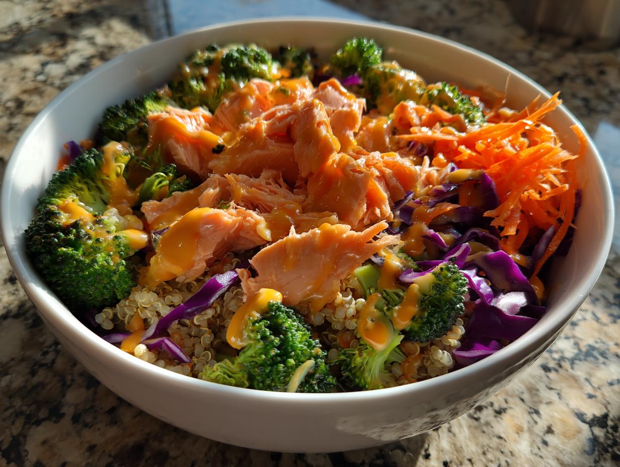 Sriracha Salmon Power Bowls