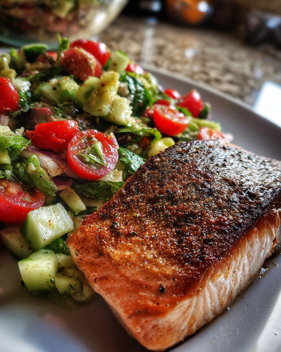 Sumac Salmon with Spring Fattoush - detail 2