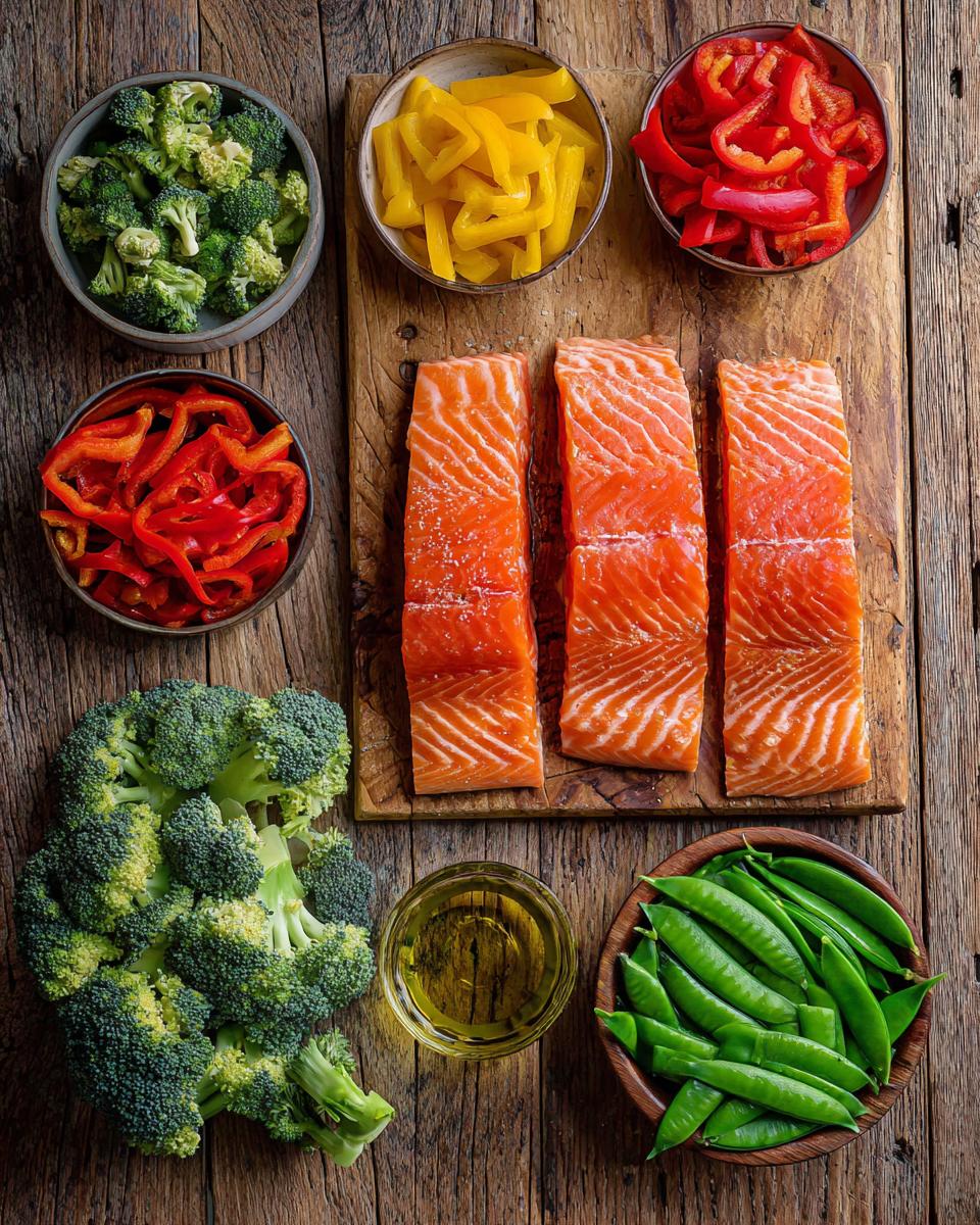 Asian Salmon Sheet Pan Dinner - detail 1