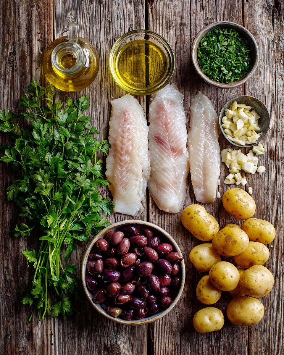 Baked Fish with Potatoes & Olives - detail 1