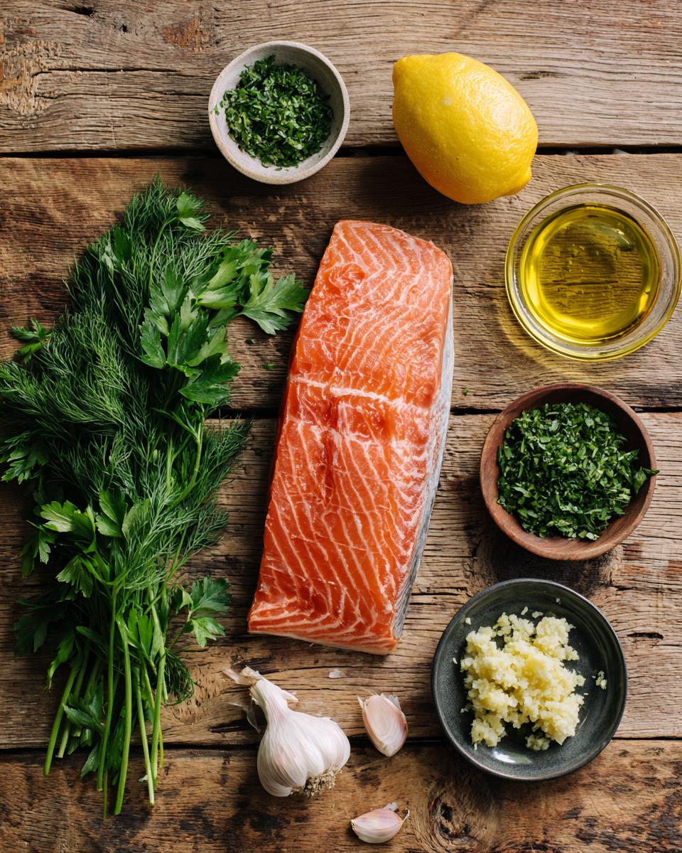 Baked Salmon with Lemon-Herb Crust - detail 1