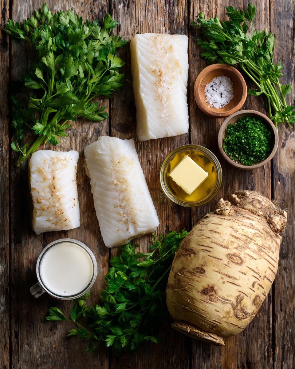 Cod & Smashed Celeriac - detail 1