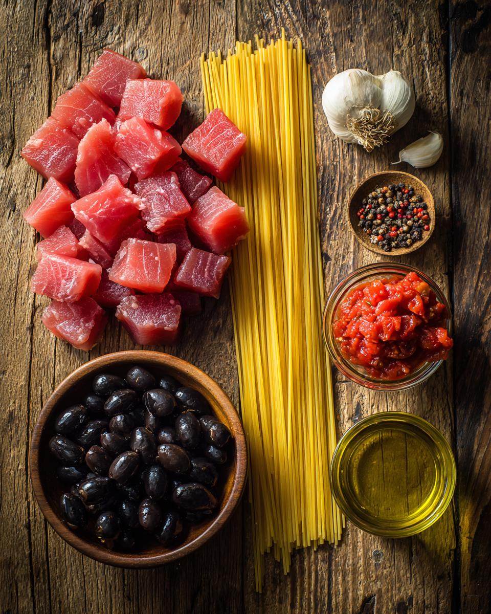Fresh Tuna Puttanesca Pasta - detail 1