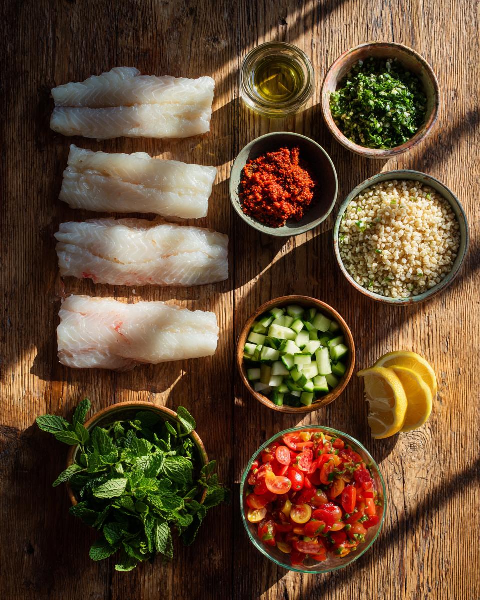 Harissa Fish with Bulgur Salad - detail 1